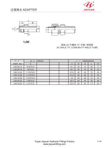 Αρσενικό σωλήνα συγκόλλησης αρσενικού JIC