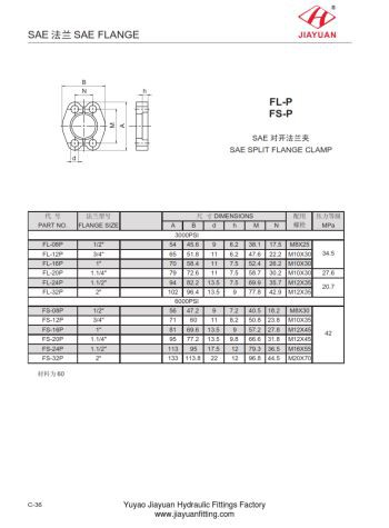 Σφιγκτήρες επίπεδης φλάντζας SAE Split